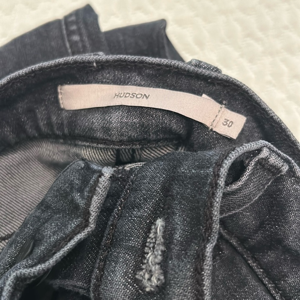 Hudson Jeans High Rise Black Denim - Picture 5 of 9